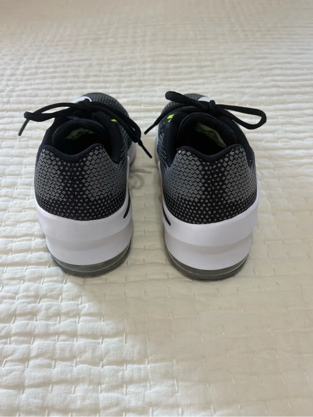 Nike Black Running Shoes with Neon Green Insole
